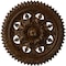 Ekena Millwork York Ceiling Medallion (Fits Canopies up to 3 5/8"), 21 5/8"OD x 2 1/2"P, Root Beer Crackle CM21YORBC - alternate 1